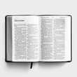 Load image into Gallery viewer, Personalized KJV Large Print Personal Size Reference Bible Charcoal Leathertouch Red Letter