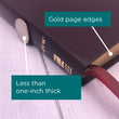 Load image into Gallery viewer, Personalized NIV Thinline Bible Large Print Bonded Leather Thumb Indexed Burgundy Comfort Print