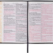Load image into Gallery viewer, Personalized KJV Black Full Grain Leather Large Print Thinline Thumb Index