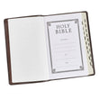 Load image into Gallery viewer, Personalized KJV Full Grain Premium Leather Thumb Index Dark Brown