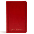 Load image into Gallery viewer, Personalized KJV Deluxe Gift Bible Burgundy LeatherTouch Red Letter Smythe Sewn Easy-to-Carry Double Column