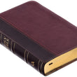 Load image into Gallery viewer, Personalized KJV Merlot & Burgundy Two-Tone Full Grain Leather Compact