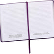 Load image into Gallery viewer, Personalized It Is Well With My Soul Handy-Sized LuxLeather Journal Purple