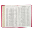Load image into Gallery viewer, Personalized KJV Pink Faux Leather Deluxe Gift Bible Thumb Indexed King James Version