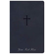 Load image into Gallery viewer, Personalized KJV Everyday Study Bible Navy Cross LeatherTouch