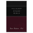Load image into Gallery viewer, Personalized NKJV Apply The Word Study Bible Leathersoft Deep Rose/Black New King James Version