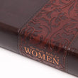 Load image into Gallery viewer, Personalized Custom Text Your Name NKJV The Study Bible for Women Mahogany Leather Touch