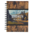 Load image into Gallery viewer, The LORD is My Strength Psalm 28:7 Wire-bound Journal