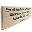 Load image into Gallery viewer, Isaiah 26:3 God Will Keep You In Perfect Peace Wood Decor