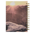 Load image into Gallery viewer, Personalized Journal All Things Are Possible Mountain Vista Large Wirebound Journal Matthew 19:26 Custom Made Gift for Baptism Christenings Birthdays Celebrations