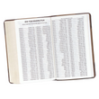 Load image into Gallery viewer, Personalized KJV Holy Bible Giant Print Dark Brown/Tan Faux Leather King James Version