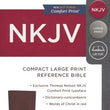 Load image into Gallery viewer, Personalized NKJV COMPACT Leathersoft Burgundy Reference Bible