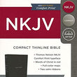 Load image into Gallery viewer, Personalized NKJV Thinline Bible Compact Leathersoft Black Comfort Print: Holy Bible