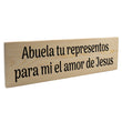 Load image into Gallery viewer, Abuela representos el amor de Jesús Spanish Wood Decor