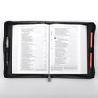 Load image into Gallery viewer, Philippians 4:13 Turquoise & Brown Faux Leather Personalized Bible Cover For Women