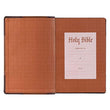 Load image into Gallery viewer, Personalized KJV Holy Bible Giant Print Full-Size Two-Tone Brown Faux Leather