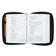 Load image into Gallery viewer, Philippians 4:13 Blue Canvas Large Bible Cover
