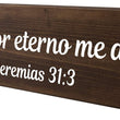 Load image into Gallery viewer, Con amor eterno me ama Jeremias 31:3 Spanish Wood Decor