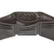 Load image into Gallery viewer, Three Crosses Brown Full Grain Leather Trifold Wallet