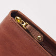 Load image into Gallery viewer, Personalized Cross Zippered Brown Full Grain Leather Padfolio/Portfolio Notebook Study Kit