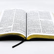 Load image into Gallery viewer, Personalized KJVER Thinline Bible/Large Print Genuine Leather Black