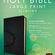 Load image into Gallery viewer, Personalized Custom Text Your Name NLT Premium Value Slimline Bible Large Print Imitation Leather Crown of Thorns Black New Living Translation