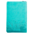 Load image into Gallery viewer, Personalized KJV Zippered Deluxe Gift Bible Thumb Index Faux Leather Turquoise