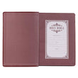 Load image into Gallery viewer, Personalized KJV Holy Bible Giant Print Full-Size Bible Burgundy Faux Leather Bible