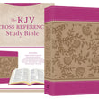 Load image into Gallery viewer, Personalized Custom Text KJV Cross Reference Study Bible Peony Blossoms PinkBrown King James Version