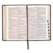 Load image into Gallery viewer, Personalized Custom Text Your Name KJV Deluxe Gift Bible Brown Faux Leather King James Version
