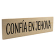 Load image into Gallery viewer, Confía En Jehova Spanish Wood Decor