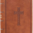 Load image into Gallery viewer, Personalized KJV Saddle Tan Faux Leather COMPACT Bible
