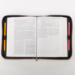 Load image into Gallery viewer, Proverbs: 3:5 Faux Leather Brown Personalized Bible Cover for Women