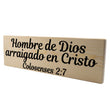 Load image into Gallery viewer, Hombre de Dios Colosenses 2:7 Spanish Wood Decor