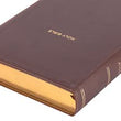 Load image into Gallery viewer, Personalized NKJV Reference Bible Center-Column Giant Print Red Letter Leathersoft Mahogany