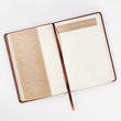 Load image into Gallery viewer, Personalized Journal Custom Text The Lord's Prayer Matthew 6:9-13 LuxLeather Prayer Journal Brown