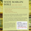 Load image into Gallery viewer, Personalized KJV Large Print Wide Margin Bible Bonded Leather Black