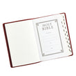 Load image into Gallery viewer, Personalized KJV Super Giant Print Holy Bible Full Grain Premium Leather Thumb Index Burgundy