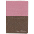Load image into Gallery viewer, Personalized NIV Study Bible Pink/Brown Leathersoft Red Letter Thumb Indexed