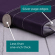 Load image into Gallery viewer, Personalized NIV Thinline Bible Large Print Leathersoft Purple/Plum New International Version