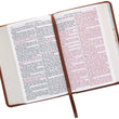 Load image into Gallery viewer, Personalized KJV Saddle Tan Faux Leather COMPACT Bible