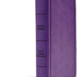 Load image into Gallery viewer, Personalized KJV Deluxe Gift Bible Purple LeatherTouch Red Letter Smythe Sewn Easy-to-Carry Double Column