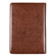 Load image into Gallery viewer, Personalized Portfolio Faithful Servant Legal Size Zippered Portfolio 2 Chronicles 15:7 Blue/Brown