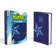 Load image into Gallery viewer, Personalized Custom Text Your Name KJV Kids Study Bible Blue Leathersoft King James Version