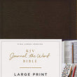 Load image into Gallery viewer, Personalized KJV Journal The Word Bible Large Print Red Letter Bonded Leather Brown
