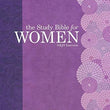 Load image into Gallery viewer, Personalized Custom Text Your Name NKJV The Study Bible for Women Purple/Gray Linen Indexed New King James Version