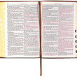 Load image into Gallery viewer, Personalized KJV Bible Brown Faux Leather Large Print Thinline with Thumb Index