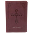 Load image into Gallery viewer, Personalized NIV Compact Bible Burgundy LeatherSoft w/Cross