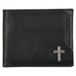 Load image into Gallery viewer, Silver Cross Black Genuine Leather Wallet