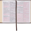 Load image into Gallery viewer, Personalized KJV Merlot & Burgundy Two-Tone Full Grain Leather Compact